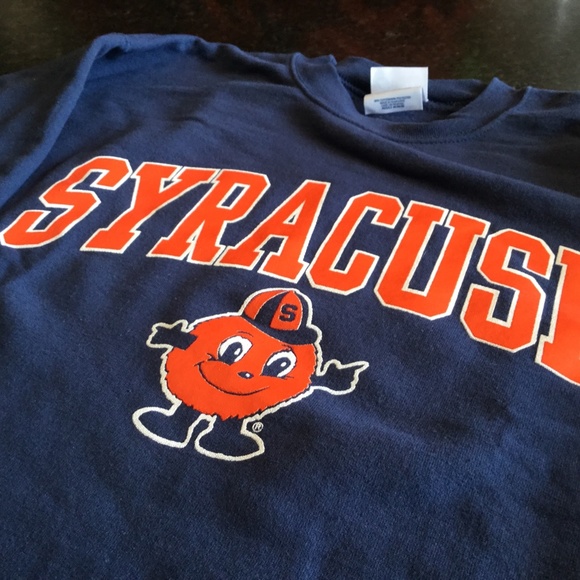 Port & Company SYRACUSE Pullover Cropped Sweatshirt CUSE SYR Go Big Orange - Picture 8 of 10